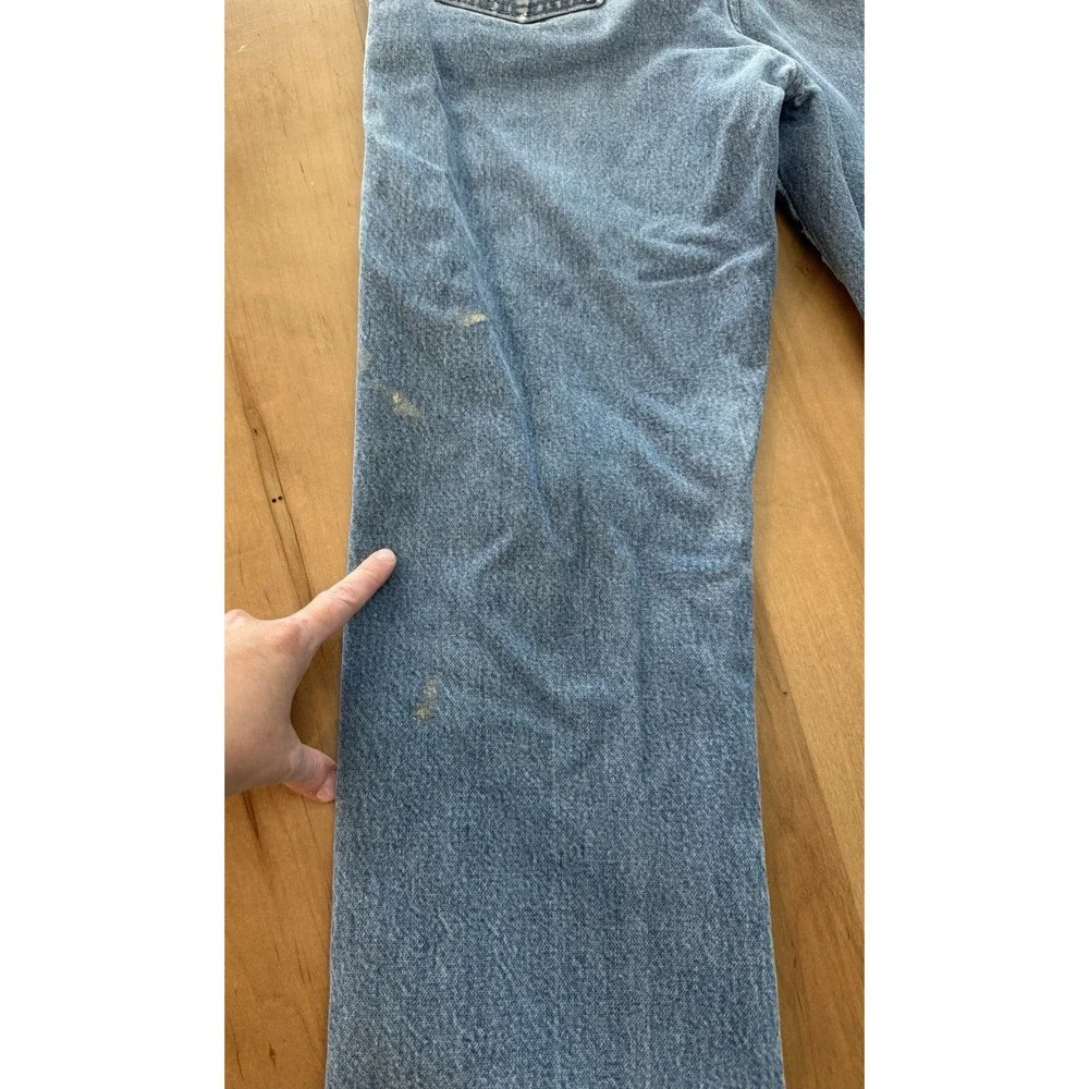 Wrangler 1013MWZ Slim Cowboy Cut Jeans Light Blue Distressed Farm Worn 28x30